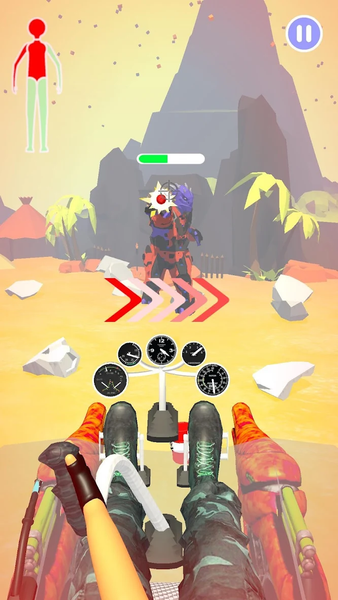 Helicopter Hit: Giant Attack! - Gameplay image of android game