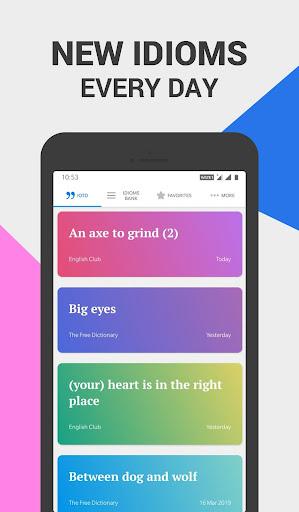 Idioms and Phrases - Learn Eng - عکس برنامه موبایلی اندروید