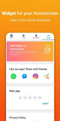 Word of the Day - Vocabulary - Image screenshot of android app