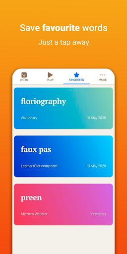 Word of the Day - Vocabulary - Image screenshot of android app