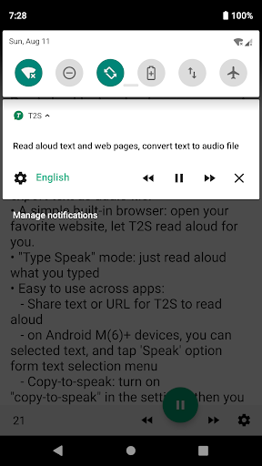 T2S: Text to Voice/Read Aloud - Image screenshot of android app