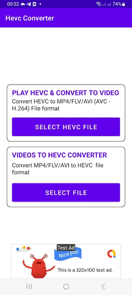 Hevc Player & Converter (Mp4) - Image screenshot of android app