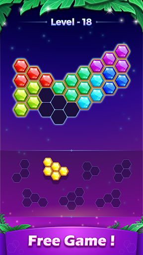 Hexa Block Puzzle - Classic Block Games - Gameplay image of android game