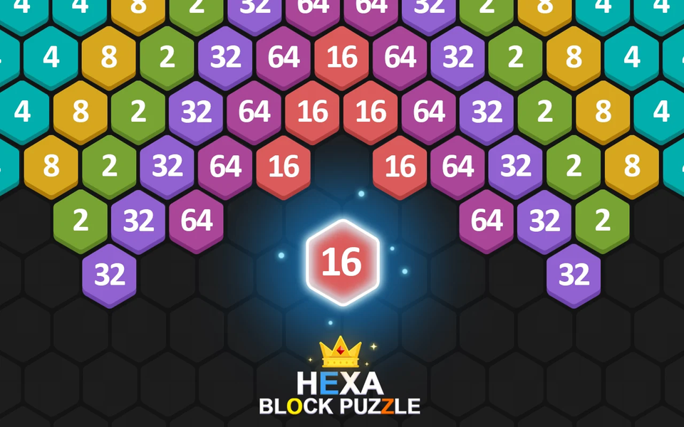 Merge puzzle - Hexa - Gameplay image of android game