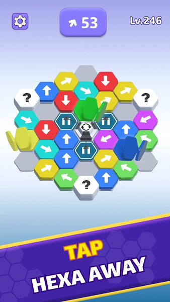 Hexa Run: Hexa Puzzle Game - Gameplay image of android game
