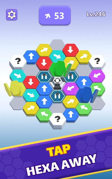 Hexa Run: Hexa Puzzle Game - Gameplay image of android game