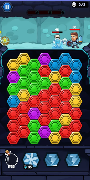 Hexa Dungeon - Gameplay image of android game
