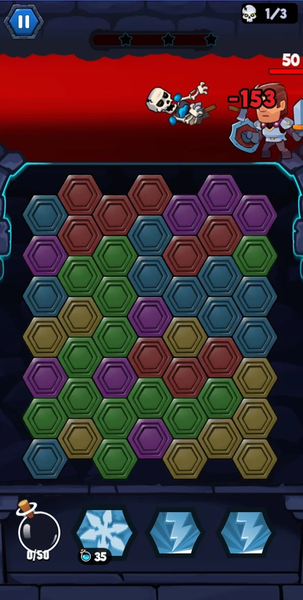 Hexa Dungeon - Gameplay image of android game