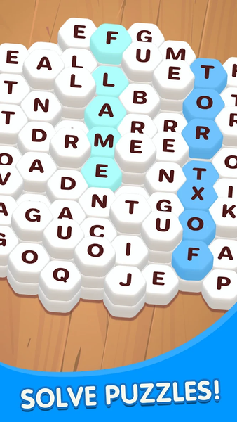 Hexa Word: Hexagon Word Block - عکس بازی موبایلی اندروید