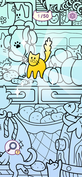 Hidden Cats - Art Story - عکس بازی موبایلی اندروید