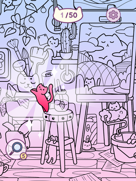 Hidden Cats - Art Story - عکس بازی موبایلی اندروید