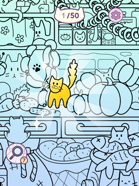 Hidden Cats - Art Story - عکس بازی موبایلی اندروید