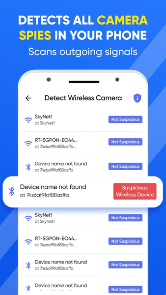 Hidden Device Camera Detector - عکس برنامه موبایلی اندروید