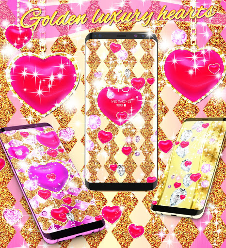 Pink heart gem with sequins | Pink diamond wallpaper, Pink glitter wallpaper,  Iphone wallpaper glitter