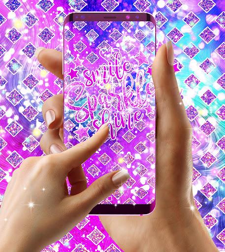 Purple glitter live wallpaper - عکس برنامه موبایلی اندروید