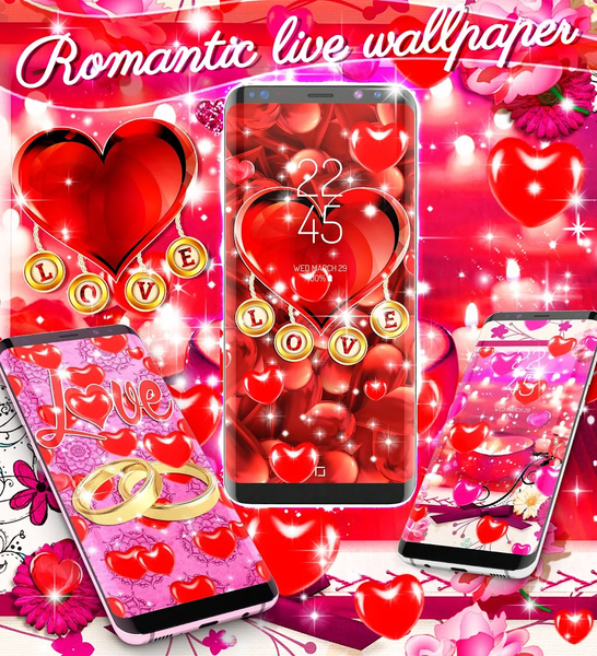Romantic live wallpaper - Image screenshot of android app