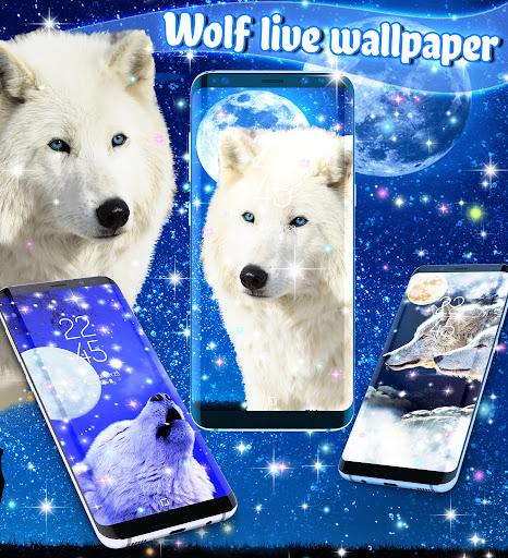 Wolf live wallpaper - Image screenshot of android app