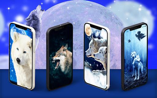 Wolf live wallpaper - Image screenshot of android app