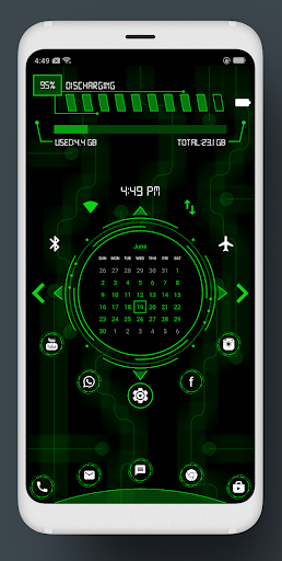 Hi-tech Luncher ۲ - stylish modern ui - عکس برنامه موبایلی اندروید