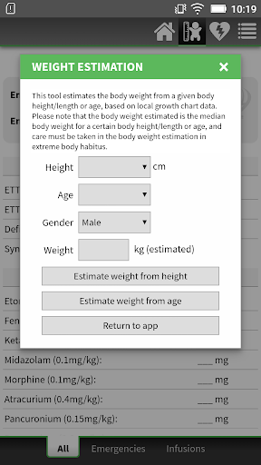 PICU Calculator - عکس برنامه موبایلی اندروید