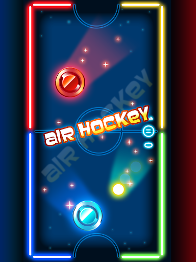 Neon Air Hockey - Extreme A.I. Championship - Gameplay image of android game