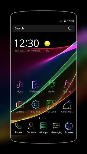 Hologram Neon Theme - عکس برنامه موبایلی اندروید
