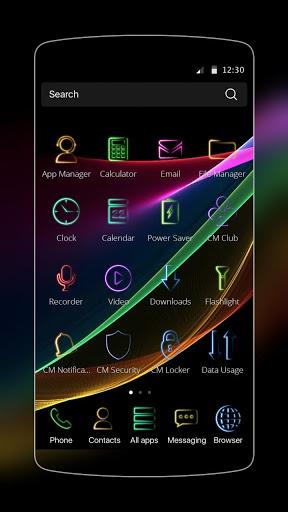 Hologram Neon Theme - عکس برنامه موبایلی اندروید