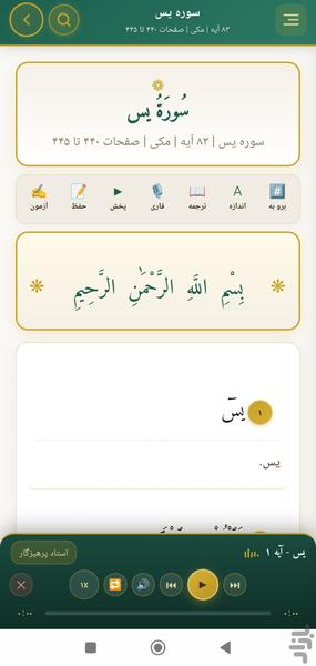 قرآن صوتی(همیشه رایگان)| تلاوت،ترجمه - عکس برنامه موبایلی اندروید