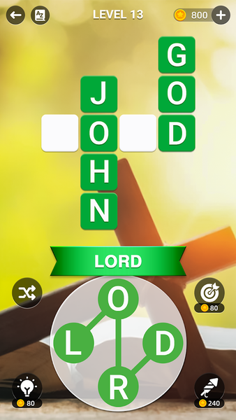 Holyscapes - Bible Word Game - Gameplay image of android game