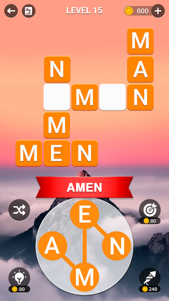 Holyscapes - Bible Word Game - Gameplay image of android game