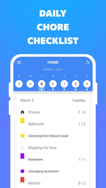Home: House cleaning planner - عکس برنامه موبایلی اندروید