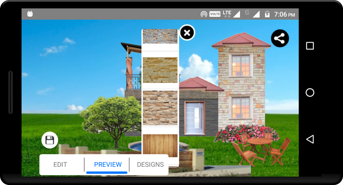 Create Home - Exterior Design - Image screenshot of android app