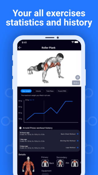 Workout Planner Gym Log・Fit AI - Image screenshot of android app
