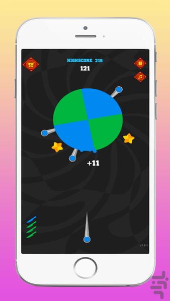 بازی پرتاب چاقو - عکس بازی موبایلی اندروید