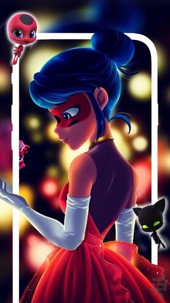 پس زمینه دختر کفشدوزکی - عکس برنامه موبایلی اندروید