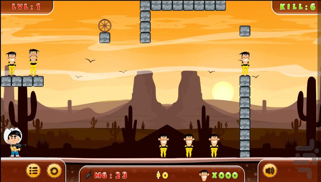 Lucky Luke and the Daltons - Gameplay image of android game