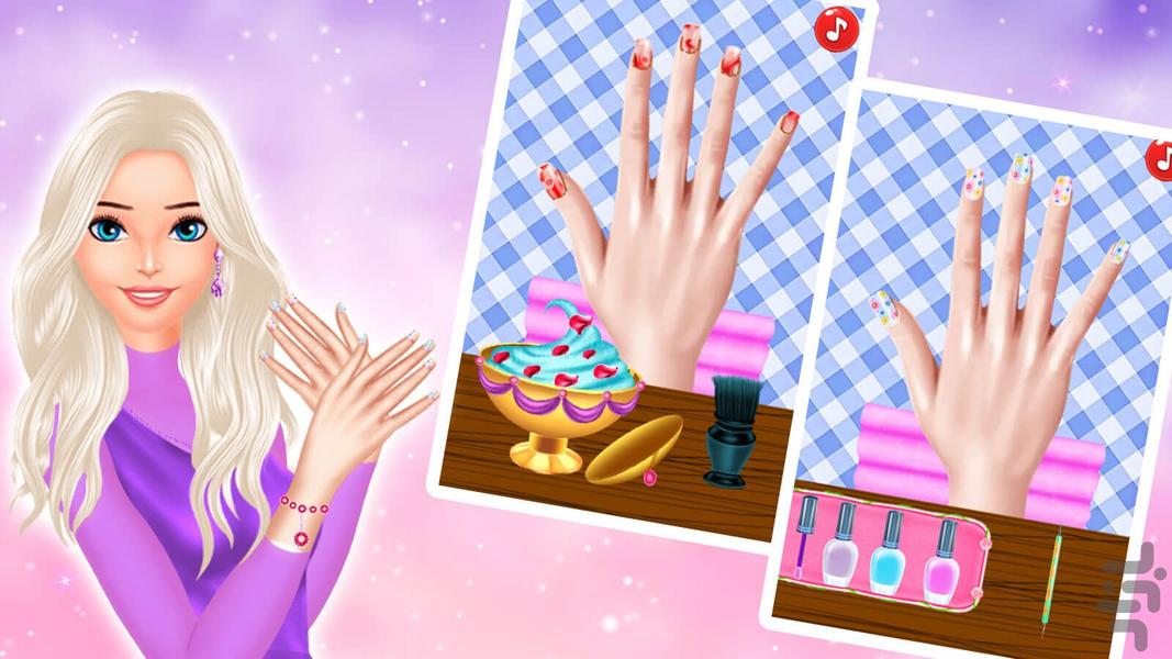 بازی دخترانه سالن تخصصی ناخن - عکس بازی موبایلی اندروید