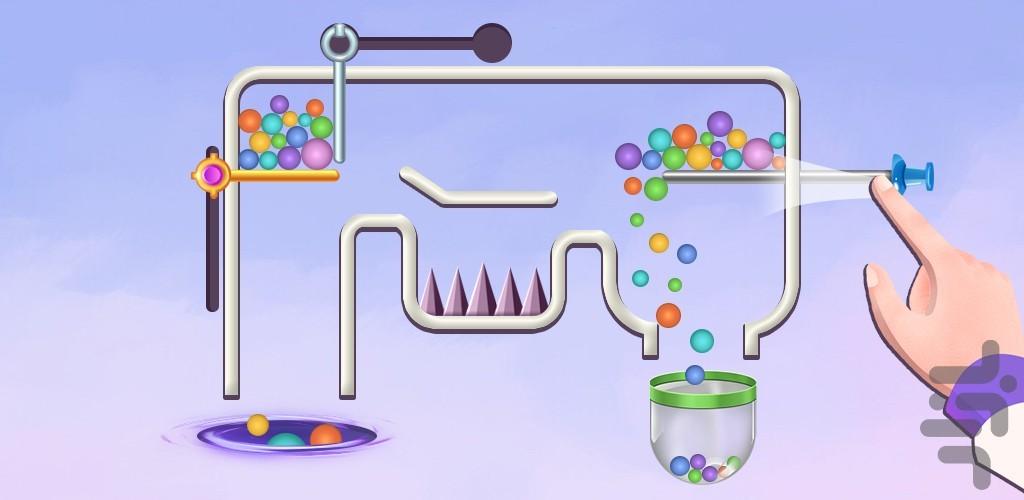 بازی پین رو بکش - Gameplay image of android game