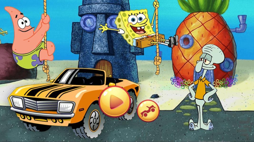 Sponge Bob Car Ride - Gameplay image of android game