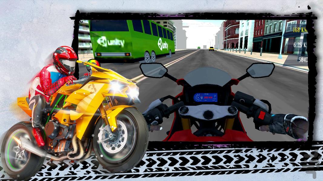 بازی موتور سواری خیابانی - عکس بازی موبایلی اندروید
