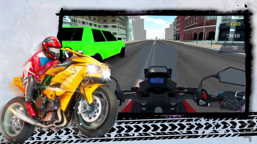 Street Moto Racer - Gameplay image of android game