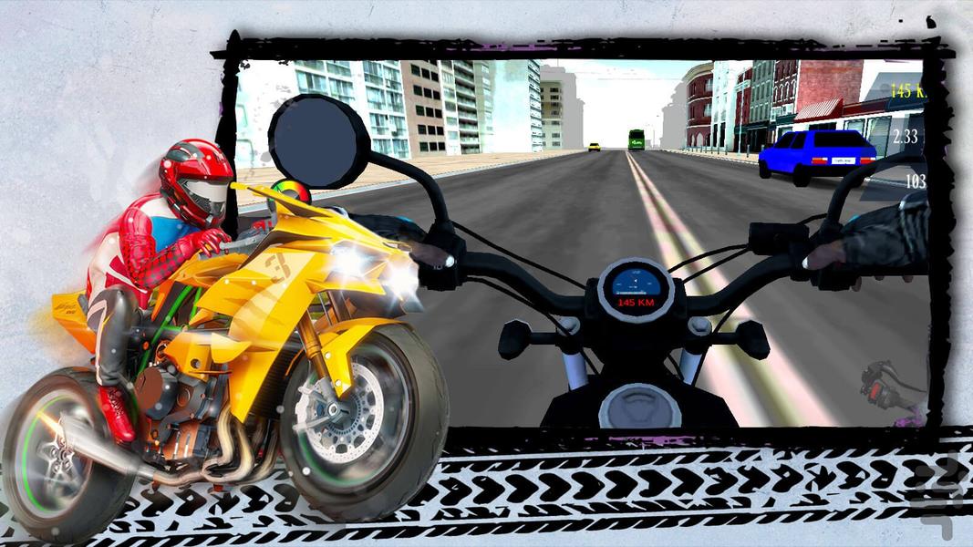 بازی موتور سواری خیابانی - عکس بازی موبایلی اندروید