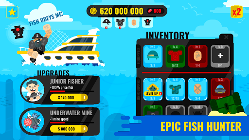 Epic Fish Hunter - Idle Fishing Game Game For Android - Download | Cafe Bazaar