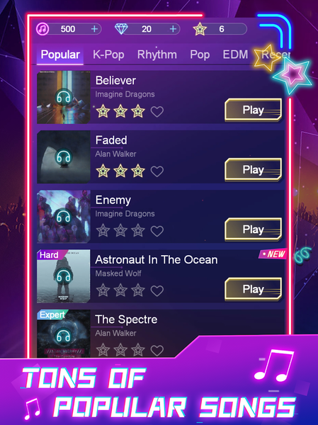 Magic Piano:EDM Music Tiles - عکس بازی موبایلی اندروید