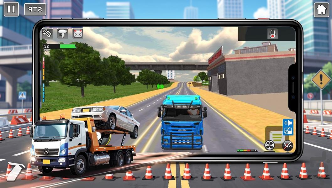 بازی ماشین یدک کش - Gameplay image of android game