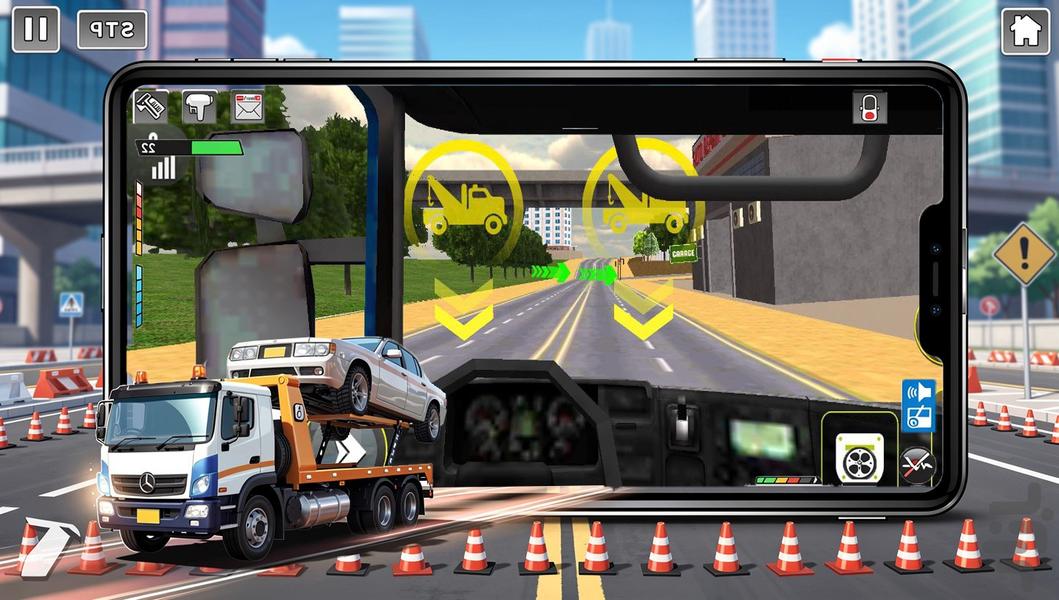 بازی ماشین یدک کش - Gameplay image of android game