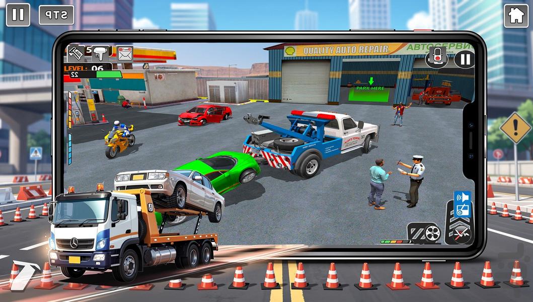 بازی ماشین یدک کش - Gameplay image of android game