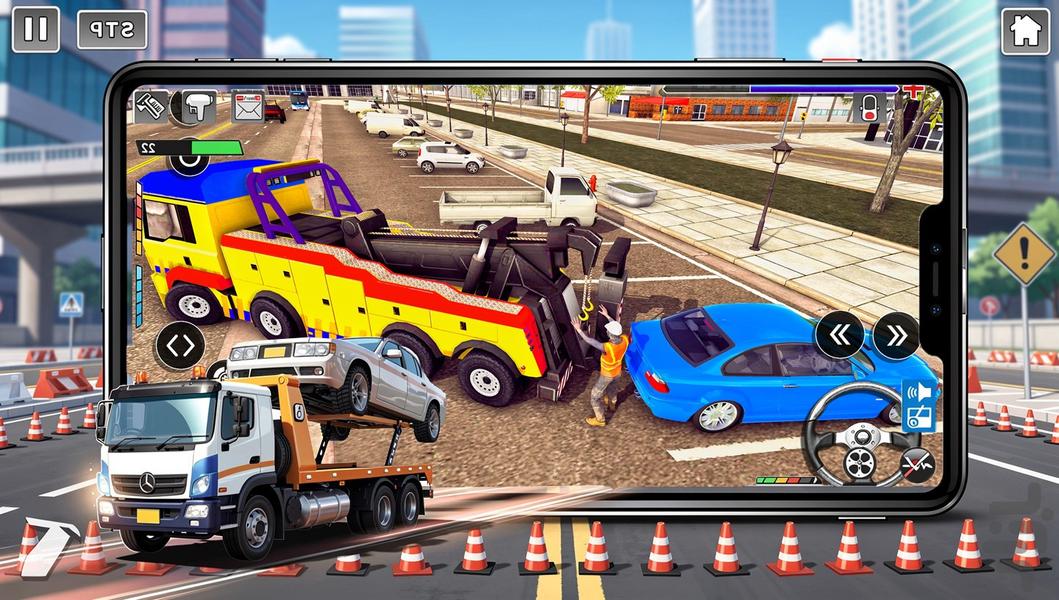 بازی ماشین یدک کش - Gameplay image of android game
