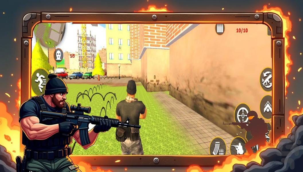 تفنگ بازی نیروی ویژه - Gameplay image of android game