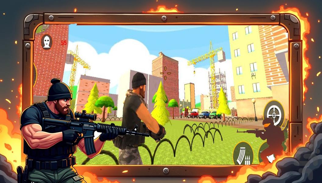 تفنگ بازی نیروی ویژه - Gameplay image of android game